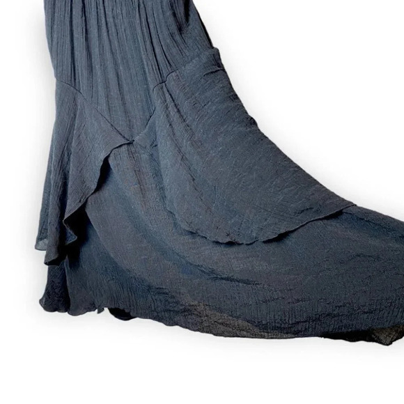 Ya Los Angeles Black  Crinkled Spagetti Dress - Picture 7 of 10